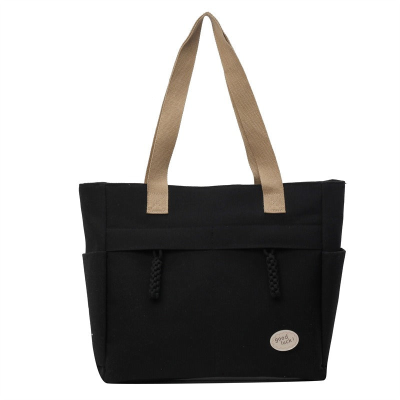 Wholesale Large Capacity Tote Bag Premium Canvas Commuter Shoulder Bag